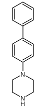1-联苯-4-哌嗪结构式