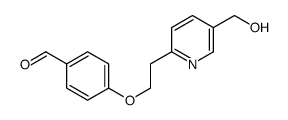4-[2-[5-(hydroxymethyl)pyridin-2-yl]ethoxy]benzaldehyde结构式