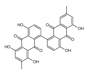 8-(4,5-dihydroxy-7-methyl-9,10-dioxoanthracen-1-yl)-1,4,5-trihydroxy-2-methylanthracene-9,10-dione Structure