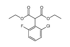 diethyl 2-(2-chloro-6-fluorophenyl)propanedioate Structure