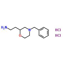 2-(4-苄基吗啉-2-基)乙胺二盐酸盐结构式