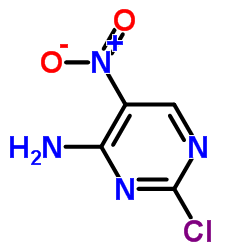 4-氨基-2-氯-5-硝基嘧啶结构式