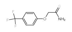 2-[4-(三氟甲基)苯氧基]硫代乙酰胺结构式