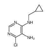 6-Chloro-N4-cyclopropylmethyl-pyrimidine-4,5-diamine Structure