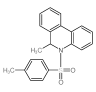 6-methyl-5-(4-methylphenyl)sulfonyl-6H-phenanthridine Structure