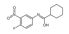 N-(4-fluoro-3-nitrophenyl)cyclohexanecarboxamide Structure