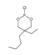 5-Butyl-2-chloro-5-ethyl-1,3,2-dioxaphosphinane Structure