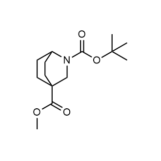 2-叔丁基4-甲基2-氮杂双环[2.2.2]辛烷-2,4-二甲酸酯结构式