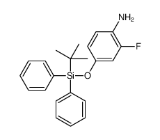 4-[tert-butyl(diphenyl)silyl]oxy-2-fluoroaniline结构式