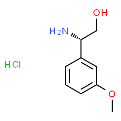 (S)-2-氨基-2-(3-甲氧基苯基)乙醇盐酸盐结构式