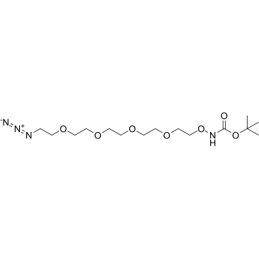 t-Boc-Aminooxy-PEG4-azide Structure