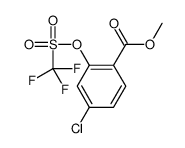 methyl 4-chloro-2-(trifluoromethylsulfonyloxy)benzoate结构式