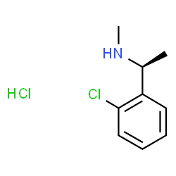 (S)-1-(2-Chlorophenyl)-N-methylethanamine hydrochloride Structure