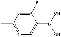 4-Fluoro-2-methylpyridine-5-boronic acid Structure