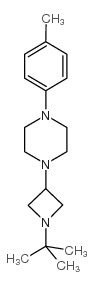 n-t-butyl-3-(4-(p-methylphenyl)piperazinyl)azetidine structure