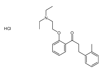 1-[2-[2-(diethylamino)ethoxy]phenyl]-3-(2-methylphenyl)propan-1-one,hydrochloride Structure