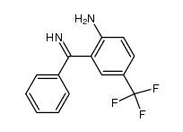 2-Amino-5-trifluormethylbenzophenonimin结构式