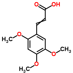 2,4,5-三甲氧基肉桂酸结构式