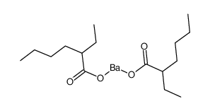 二(2-乙酸己酯)钡结构式