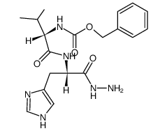 Nα-(N-benzyloxycarbonyl-valyl)-histidine hydrazide Structure