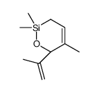 (6R)-2,2,5-trimethyl-6-prop-1-en-2-yl-3,6-dihydrooxasiline结构式