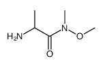 2-AMINO-N-METHOXY-N-METHYLPROPANAMIDE Structure