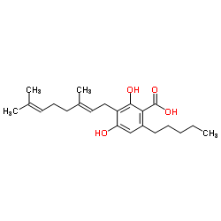 cannabigerolic acid Structure