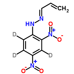 丙烯醛2,4-二硝基苯基腙-d3结构式