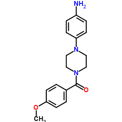 4-[4-(4-METHOXYBENZOYL)PIPERAZIN-1-YL]ANILINE结构式