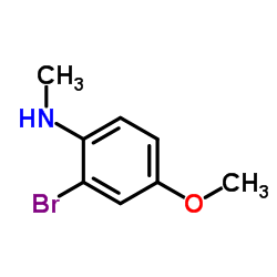 2-Bromo-4-methoxy-N-methylaniline结构式