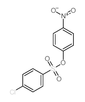 Benzenesulfonic acid,4-chloro-, 4-nitrophenyl ester结构式