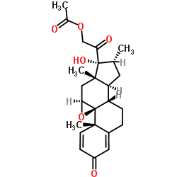 21-o-acetyl dexamethasone 9,11-epoxide Structure