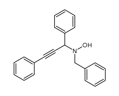 N-benzyl-N-(1,3-diphenyl-prop-2-ynyl)-hydroxylamine结构式