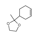 2-cyclohex-3-enyl-2-methyl-[1,3]dioxolane Structure