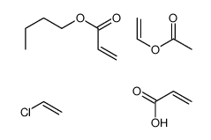 丙烯酸与丙烯酸丁酯、氯乙烯和乙酸乙烯酯的聚合物结构式