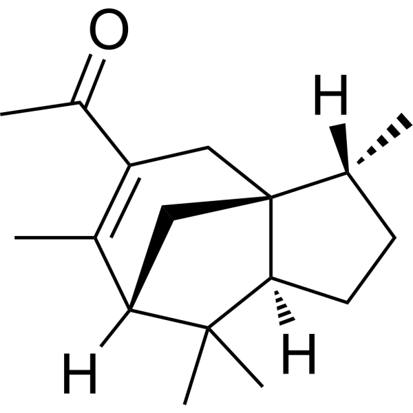 Acetyl cedrene structure