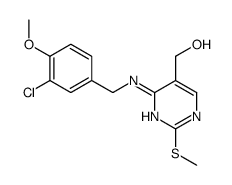 [4-[(3-chloro-4-methoxyphenyl)methylamino]-2-methylsulfanylpyrimidin-5-yl]methanol结构式