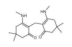 2,2'-Methylen-bis(5,5-dimethyl-3-methylamino-2-cyclohexen-1-on) Structure