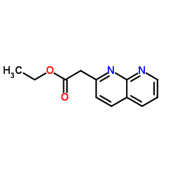 Ethyl 1,8-naphthyridin-2-ylacetate结构式