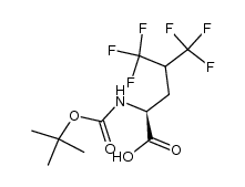 (S)-N-Boc-5,5,5,5,5,5-Hexafluoroleucine Structure