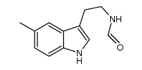 N-(2-(5-methyl-1H-indol-3-yl)ethyl)formamide结构式