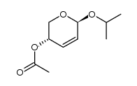 isopropyl β-D-4-O-acetyl-2,3-dideoxypent-2-enoglyceropyranoside Structure
