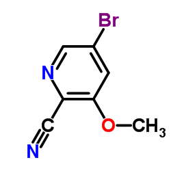 5-溴-3-甲氧基-吡啶-2-甲腈结构式