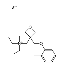 diethyl-methyl-[[3-[(2-methylphenoxy)methyl]oxetan-3-yl]methyl]azanium,bromide结构式