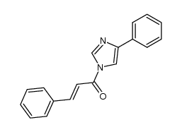 1-[(2E)-1-oxo-3-phenyl-2-propenyl]-4-phenyl-1H-imidazole结构式