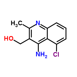 (4-Amino-5-chloro-2-methyl-3-quinolinyl)methanol结构式