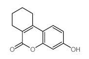 3-hydroxy-7,8,9,10-tetrahydrobenzo[c]chromen-6-one结构式