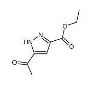 5-Acetyl-1(2)H-pyrazole-3-carboxylic acid ethyl ester Structure