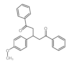 3-(4-methoxyphenyl)-1,5-diphenyl-pentane-1,5-dione结构式