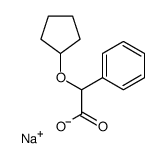 2-(环戊基氧基)-2-苯乙酸钠结构式